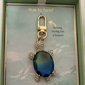 NEW True to Form Nickel Free Sea Turtle Handbag Charm Key Chain